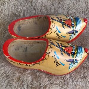 Holland Painted Wooden Clogs